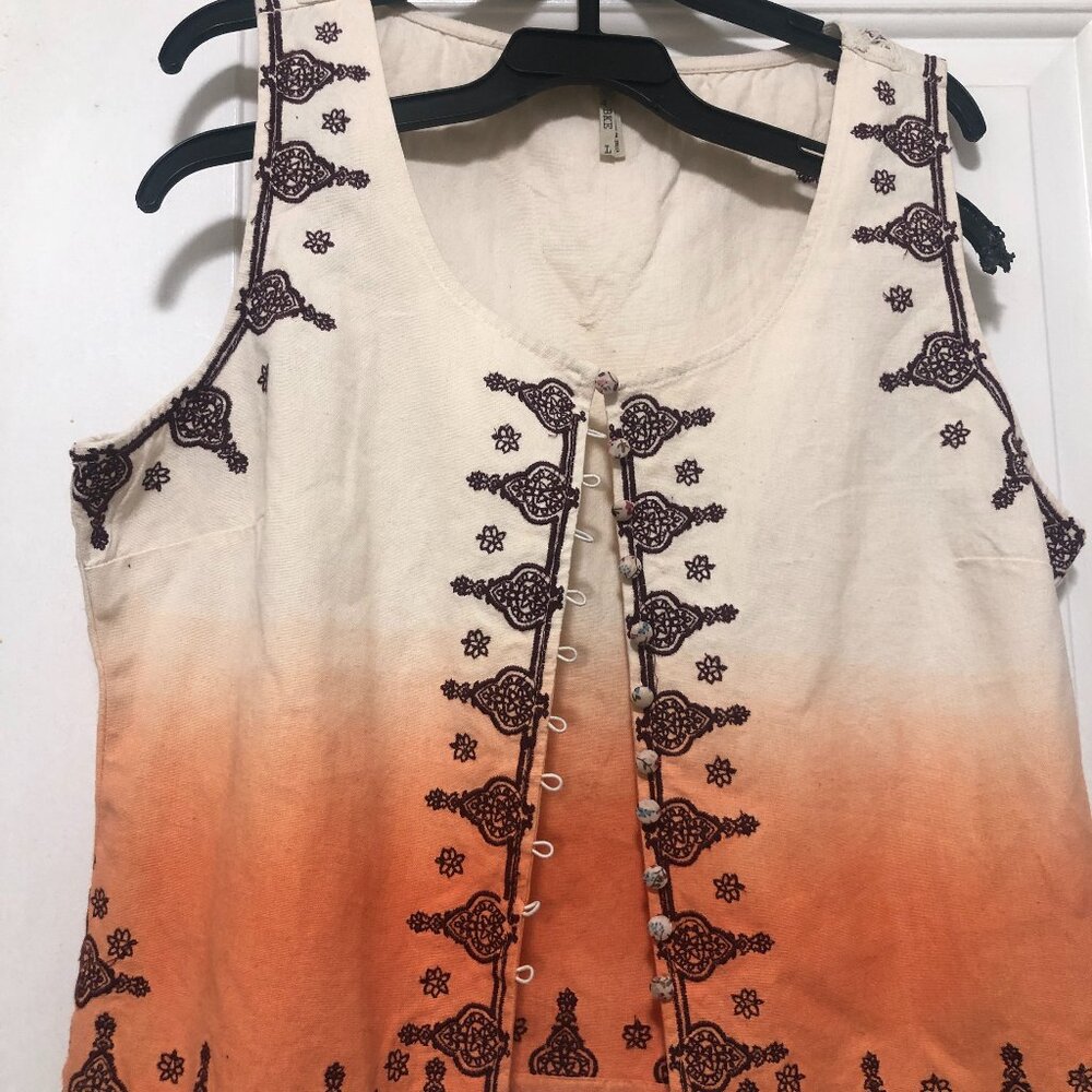 Women's ombre vest {BKE} made in India Size L - Picture 5 of 8